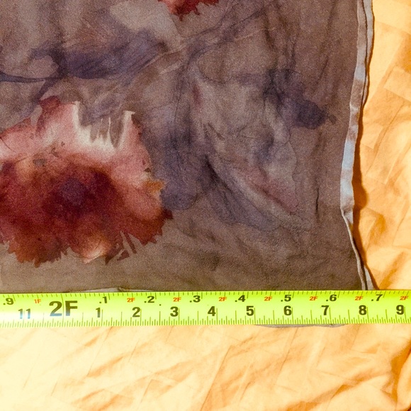 Vintage Ralph Lauren silk floral square scarf - Picture 5 of 8